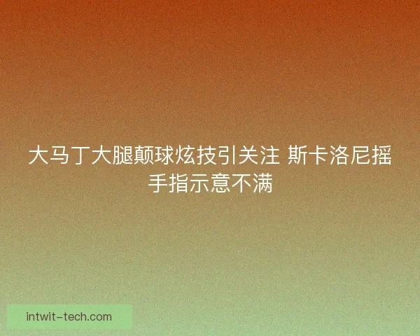 大马丁大腿颠球炫技引关注 斯卡洛尼摇手指示意不满
